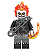 Boneco Bloco de Montar Motoqueiro Fantasma – Ghost Rider - Imagem 2