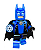 Boneco Bloco de Montar Tropa Azul Batman Lanterna - Imagem 2