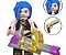 Boneco Bloco de Montar Jinx League Of Legends - Imagem 1