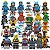 Boneco Bloco de Montar Ninjago – kit 24 Personagens (Heróis e Vilões) - Imagem 1