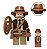 Boneco Bloco de Montar arqueólogo Indiana Jones - Imagem 1
