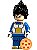 Boneco Bloco de Montar Vegeta Dragão Ball Z - Imagem 1