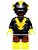 Boneco Bloco de Montar Vulcão Negro DC – Black Vulcan - Imagem 2