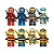 Boneco Bloco de Montar Ninjago Golden Ultra Dragon – Kit 8 Personagens - Imagem 3