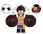 Boneco Bloco de Montar Monkey D. Luffy Gear 4 One Piece - Imagem 2