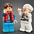 Boneco Bloco de Montar De Volta para o Futuro Marty Mcfly e Doc Brown - Imagem 3