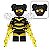 Boneco Bloco de Montar Bumblebee (Abelha) Patrulha do Destino - Imagem 1