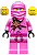 Boneco Bloco de Montar Avatar Pink Zane Ninjago - Imagem 1