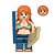 Boneco Bloco de Montar Nami (navegadora) One Piece - Imagem 1