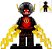 Boneco Bloco de Montar Flash Reverse Vermelho - Imagem 1