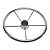 Volante Náutico Aço Inox Barcos Lanchas Fishing 15-1/2 Pol - Imagem 1