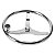 Volante Náutico Aço Inoxidável Fishing com Knob 13-1/2Pol - Imagem 1