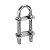 Ferragem de Proa U-bolt 3/8 Pol Em Aço Inoxidável 63 mm Para Embarcações - Imagem 1