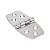 Dobradiça 6 Furos Em Aço Inoxidável 75 x 38 x 2,5 mm Para Embarcações - Imagem 1