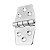 Dobradiça De 6 Furos em Aço Inox 316 63 X 37 X 2 mm - Imagem 3