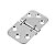 Dobradiça De 6 Furos em Aço Inox 316 70 X 41 X 2 mm - Imagem 1