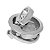 Puxador De Pressão Cockpit Com Chave em Aço Inox 316 62 X 38 mm - Imagem 2