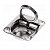 Puxador de Tampa em Aço Inox 65 x 55 mm Para Barcos Lanchas - Imagem 3