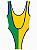 Maiô Body Brasil Asa Delta – Verde e Amarelo - Imagem 2