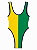 Maiô Body Brasil Asa Delta – Verde e Amarelo - Imagem 1