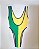 Maiô Body Brasil Asa Delta – Verde e Amarelo - Imagem 2