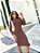Vestido Midi Fenda Manga Longa - Imagem 17