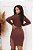 Vestido Midi Fenda Manga Longa - Imagem 8