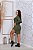 Vestido Midi Fenda Manga Longa - Imagem 4