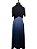 Vestido Zara Midi Biocolor Preto e Azul Tam P - Imagem 1