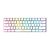 Teclado Gamer Gamdias Hermes E3 White SWITCH BLUE - Imagem 1