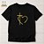 Camiseta Cristã Evangélica Cruz Coração - Imagem 1