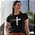 Baby Look Feminina Cristã Foi Por Amor - Imagem 2
