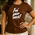 Baby Look Feminina Cristã Marrom Foi Por Você - Imagem 2