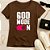 Baby Look Feminina Cristã Marrom God Mode On - Imagem 1