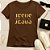 Baby Look Feminina Cristã Marrom Jesus Lives - Imagem 1