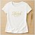 Baby Look Feminina Branca Cristã Blessed - Imagem 4