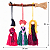 Enfeite de Parede Halloween Hocus-Pocus macramê 26x24cm - Imagem 3