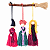 Enfeite de Parede Halloween Hocus-Pocus macramê 26x24cm - Imagem 1
