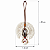 Mini Cocar Macramê Decoração Têxtil 40cm - Imagem 3