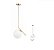 Lustre Pendente Skylight Balance Metal Dourado 3007 - Imagem 2
