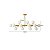 Lustre Pendente Skylight Cotton Dourado 3027 - Imagem 2