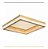 Lustre Plafon Skylight Queensland Dourado Quadrado 4006 - Imagem 1