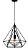 Pendente Aramado ADN+ Diamante Bk 1392 - Imagem 1
