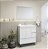 Conjunto de Balcão Gaam Lott 80cm Com espelho Branco/ Branco - Imagem 1