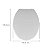 Assento Sanitário Astra Oval Branco Almofadado - Imagem 5