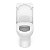 Kit Vaso Sanitário Roca Caixa Acoplada Ecoflush Nexo Cores - Imagem 5