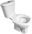 Vaso Sanitário Onix Com Caixa Acoplada Íris Branco - Imagem 1