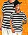 Camiseta Listrada Preta e Branca - Imagem 4