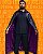 Capa de Cetim Preto e Roxo com Gola - Imagem 1