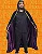 Capa de Veludo Preto e Forro Roxo com Capuz - Imagem 1